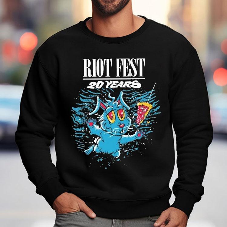 Riot Fest 20 Years Swimming Bunny Shirt Riot Fest 20 Years Swimming Bunny Shirt