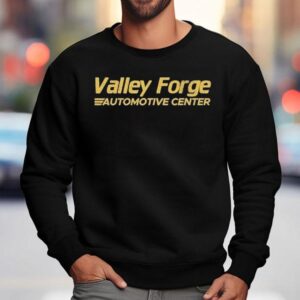 Shane Gillis Wearing Valley Forge Automotive Center Sweatshirt