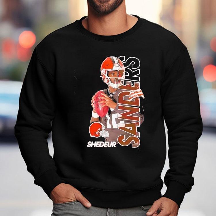 Shedeur Sanders Cleveland Browns Football Graphic Shirt Shedeur Sanders Cleveland Browns Football Graphic Shirt
