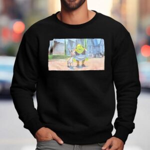 Shrek And Donkey Photo Sweatshirt