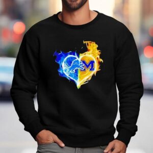 Smoke Heart Detroit Lions And Michigan Wolverines Shirt 3 Smoke Heart Detroit Lions And Michigan Wolverines Sweatshirt