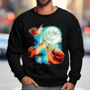 Snail Under Moon Sweatshirt