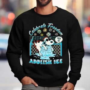 Snoopy Celebrate Freedom Fuck Ice Abolish Ice Sweatshirt