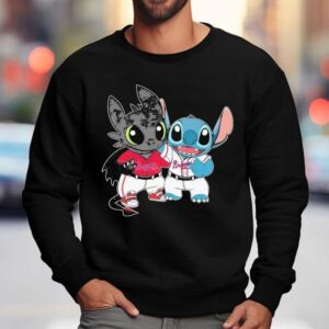 Stitch And Toothless Black Dragon X Atlanta Braves Shirt 3 Stitch And Toothless Black Dragon X Atlanta Braves Sweatshirt