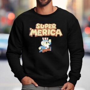 Super Merica Uncle Sam Pixel Sweatshirt