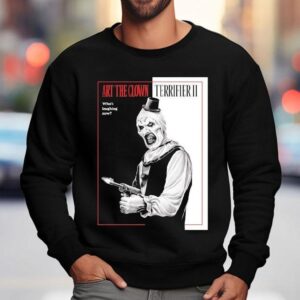 Terrifier Say Hello To My Scary Friend Sweatshirt