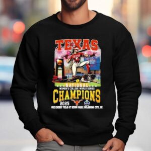 Texas Longhorns Football National Women's College World Series Champions 2025 Shirt 3 Texas Longhorns Football National Women S College World Series Champions Sweatshirt