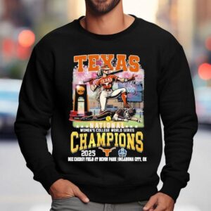 Texas Longhorns Stomp Texas Tech Red Raiders National Women's College World Series Champions 2025 Shirt 3 Texas Longhorns Stomp Texas Tech Red Raiders National Women S College World Series Champions Sweatshirt