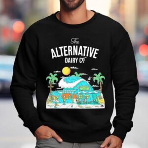 The Alternative Dairy Co Almond Beach Caf Block Shirt 3 The Alternative Dairy Co Almond Beach Caf Block Sweatshirt