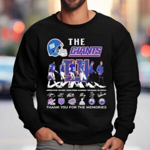 The New York Giants Thank You For The Memories Road Abbey Signatures Shirt 3 The New York Giants Thank You For The Memories Road Abbey Signatures Sweatshirt