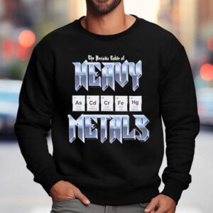 The Periodic Table Of Heavy Metals Shirt 3 The Periodic Table Of Heavy Metals Sweatshirt