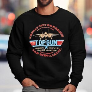 Top Gun Original Movie Filming Location Kansas City Barbeque San Diego Calif Sweatshirt