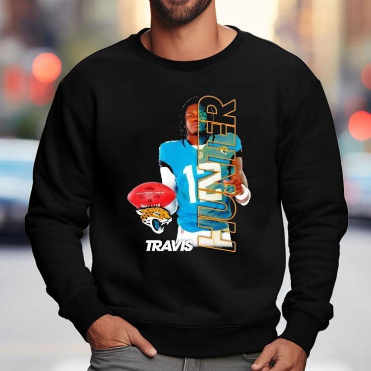 Travis Hunter Jacksonville Jaguars 12 Graphic Player Shirt Travis Hunter Jacksonville Jaguars 12 Graphic Player Shirt