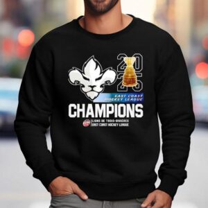 Trois-rivieres Lions East Coast Hockey League Champions 2025 Shirt 3 Trois Rivieres Lions East Coast Hockey League Champions Sweatshirt