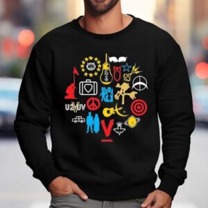 U Love And Peace Or Else Icons Logos Sweatshirt