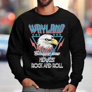 Wayland Summer Tour Midwest Rock And Roll Eagle Sweatshirt