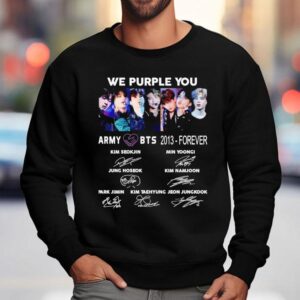 We Purple You Army Bts 2013 Forever Signatures Shirt 3 We Purple You Army Bts Forever Signatures Sweatshirt