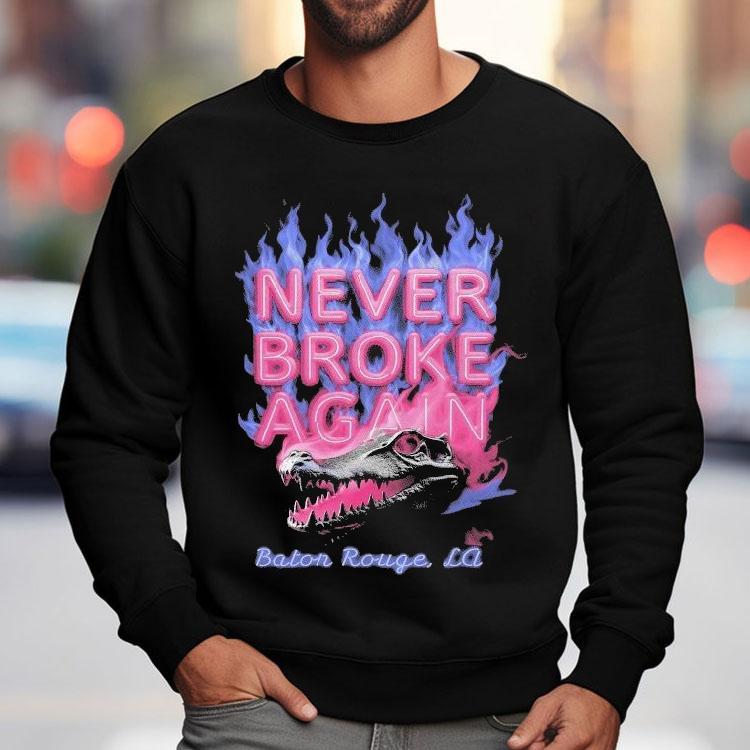 Youngboy Never Broke Again Baton Rouge La Chrome Gator Flames Shirt Youngboy Never Broke Again Baton Rouge La Chrome Gator Flames Shirt