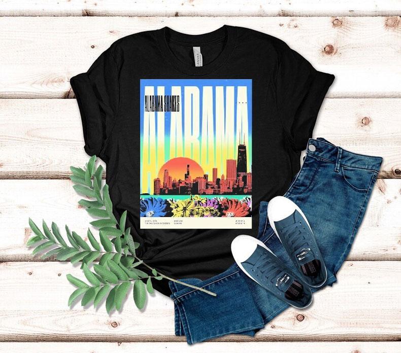Alabama Shakes Chicago Illinois 2025 Diptych At The Salt Shed Outdoors On July 15 2025 Shirt Alabama Shakes Chicago Illinois 2025 Diptych At The Salt Shed Outdoors On July 15 2025 Shirt