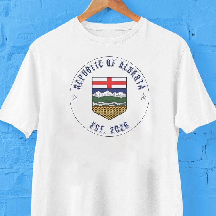 Alberta Republic Badge Est 2026 Heritage Shirt Alberta Republic Badge Est 2026 Heritage Shirt