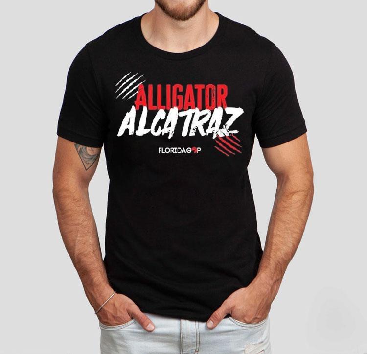 Alligator Alcatraz Florida Gop Scratch Logo Shirt Alligator Alcatraz Florida Gop Scratch Logo Shirt