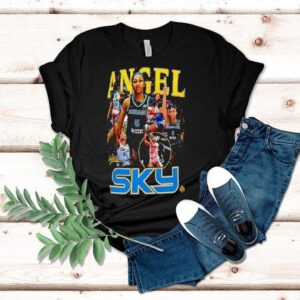 Angel Reese Chicago Sky Basketball Signature Graphic Shirt Angel Reese Chicago Sky Basketball Signature Graphic Shirt