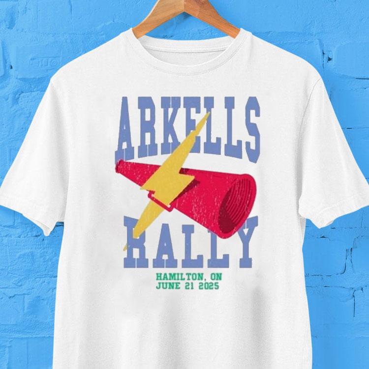 Arkells The Rally Hamilton On June 21 2025 Event Bolt Shirt Arkells The Rally Hamilton On June 21 2025 Event Bolt Shirt