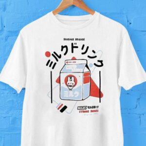 Bandage Brigade Milky Rabbit Strong Bones Expires 1999 Shirt