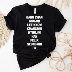 Bang Chan Woojin Lee Know Changbin Hyunjin Han Felix Seungmin I.n Shirt