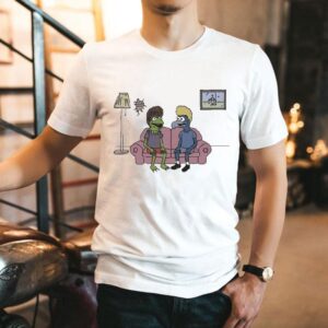 Beavis And Butt-head Potent Frog Cartoon Sofa Shirt