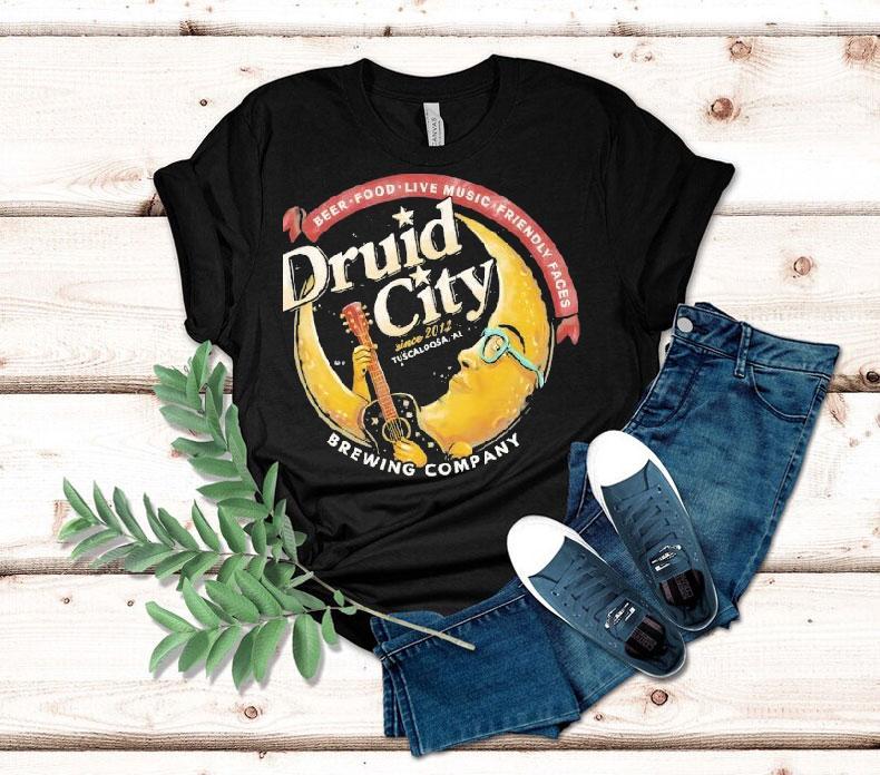 Beer Food Live Music Friendly Facis Druid City Shirt Beer Food Live Music Friendly Facis Druid City Shirt