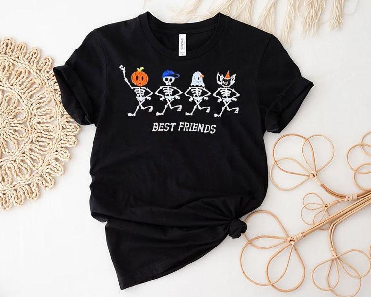 Best Friends Skeletons Halloween Shirt Best Friends Skeletons Halloween Shirt