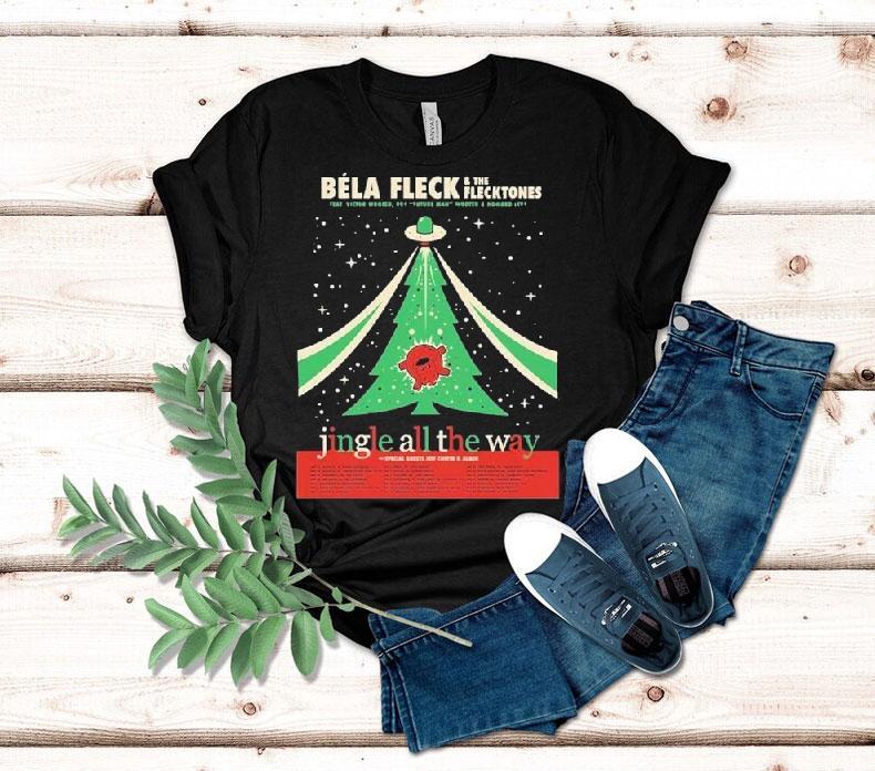 Bla Fleck And The Flecktones Jingle All The Way Holiday Tour 2025 Dates Start In Nashville Tn On November 26th At Ryman Auditorium Shirt Bla Fleck And The Flecktones Jingle All The Way Holiday Tour 2025 Dates Start In Nashville Tn On November 26th At Ryman Auditorium Shirt