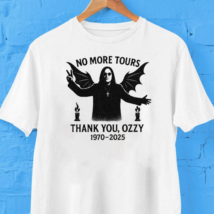Black Sabbath Ozzy Osbourne No More Tours 1970 2025 Shirt Black Sabbath Ozzy Osbourne No More Tours 1970 2025 Shirt