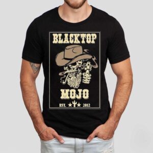 Blacktop Mojo Western Mojo Est 2012 Skull Cowboy Shirt