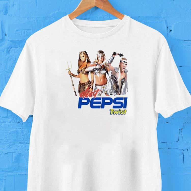 Britney Spears Beyonce And Pink Pepsi Diet Twist Shirt Britney Spears Beyonce And Pink Pepsi Diet Twist Shirt