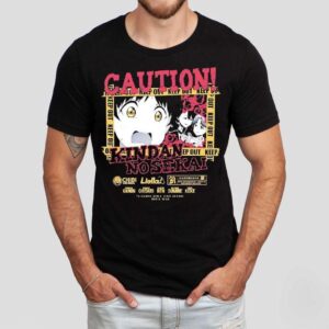 Caution Kindai No Sekai Keep Out Anime Shirt