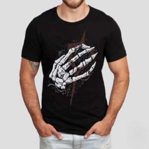 Clayman Heartless Skeleton Hand Shirt