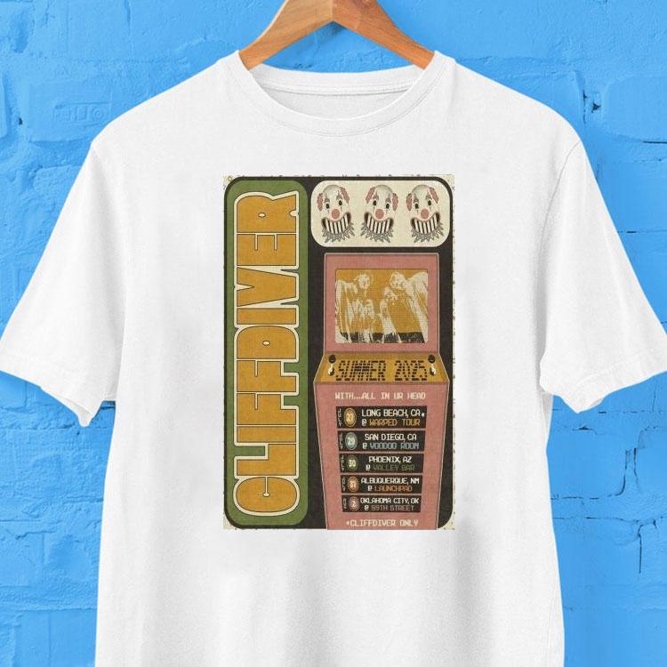 Cliffdiver Summer Tour 2025 Shirt Cliffdiver Summer Tour 2025 Shirt