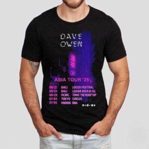 Dave Owen Asia Tour 2025 Tokyo Circus July 4 Shirt Dave Owen Asia Tour 2025 Tokyo Circus July 4 Shirt