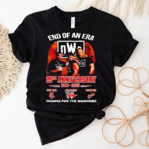 End Of An Era Nwo 29th Anniversary 1996-2025 Thanks For The Memories Signatures Shirt