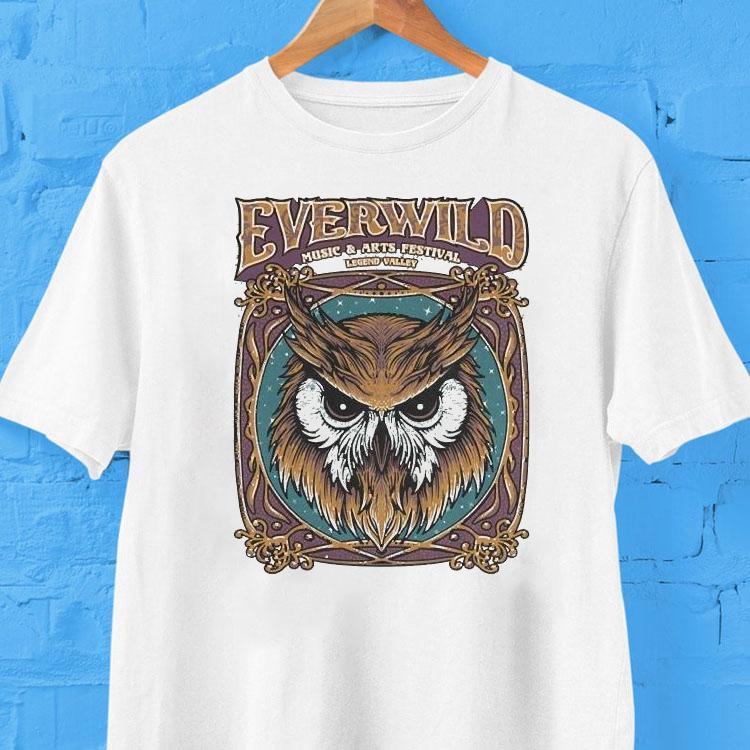 Everwild Music Arts Festival Legend Valley 2025 Night Owl Shirt Everwild Music Arts Festival Legend Valley 2025 Night Owl Shirt