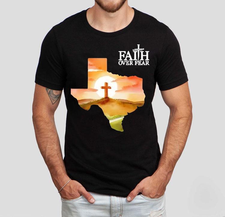 Faith Over Fear Print Shirt Faith Over Fear Print Shirt