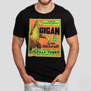 Gigan Tower Gigan Godzilla Tower Flyer Shirt