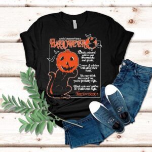 Halloween Black Cats And Goblins Shirt