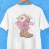 Hill Country Strong Texas Boots And Flowers Flood Relief Shirt