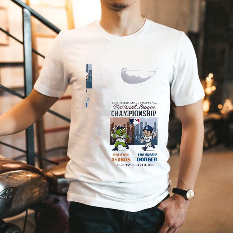 Houston Astros Vs Los Angeles Dodgers National League Championship Mascots Shirt Houston Astros Vs Los Angeles Dodgers National League Championship Mascots Shirt