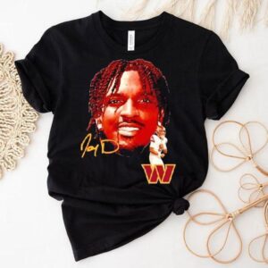 Jayden Daniels Big Face Washington Commanders Football Signature Shirt Jayden Daniels Big Face Washington Commanders Football Signature Shirt