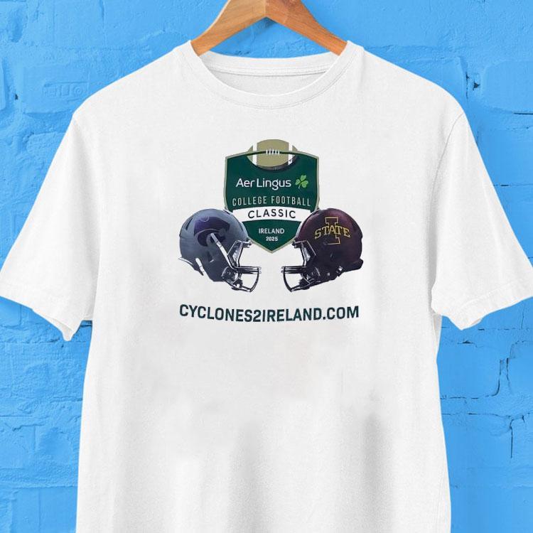 Kansas State Wildcats Vs Iowa State Cyclones Aer Lingus College Football Classic Ireland 2025 Shirt Kansas State Wildcats Vs Iowa State Cyclones Aer Lingus College Football Classic Ireland 2025 Shirt