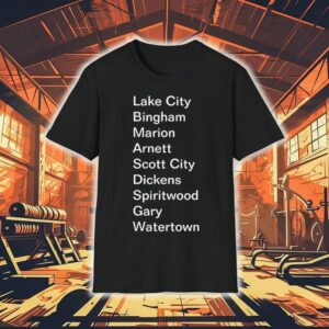 Lake City Bingham Marion Arnett Scott City Dickens Spiritwood Gary Watertown Shirt